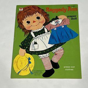 Vintage 1970 Whitman Raggedy Ann Paper Doll Book Uncut